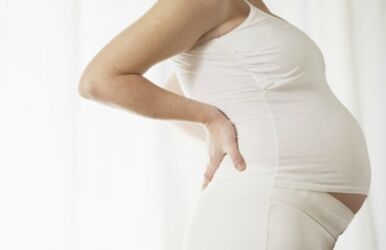 Osteochondria of lumbar section during pregnancy