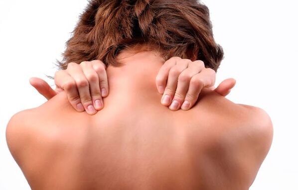 Pain in cervical spine with osteochondria