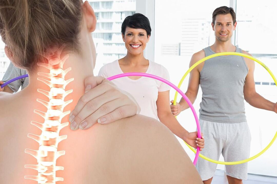 Active way of life with osteochondria