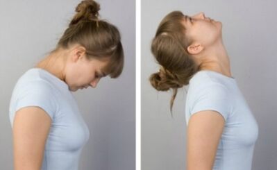 Exercise Spring - neck stretch for osteochondrosis